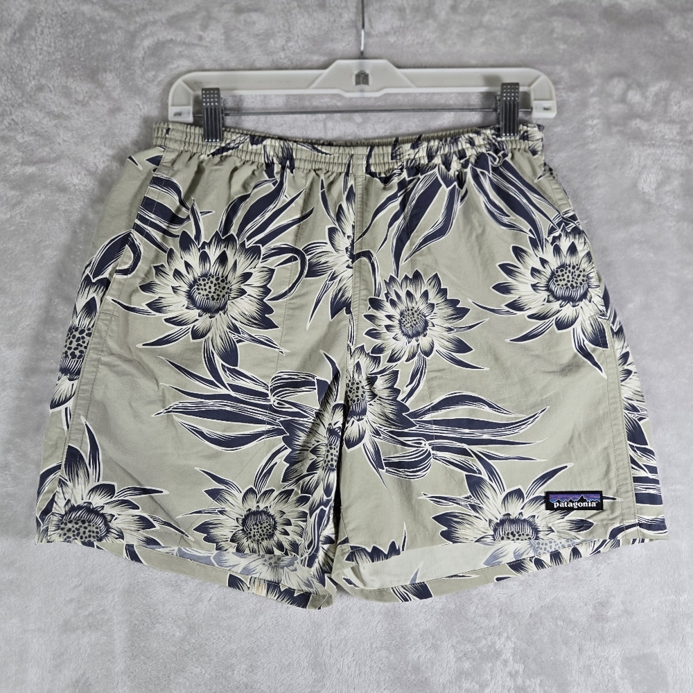 Patagonia Baggies Shorts Mens Size Small S Green Mesh Liner Swim Trunks 5”